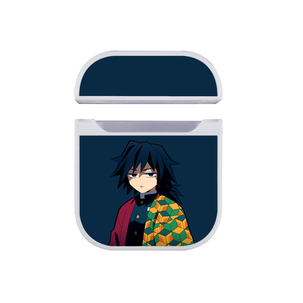 Tomioka Giyuu Angry reaction Hard Plastic Case Cover For Apple Airpods