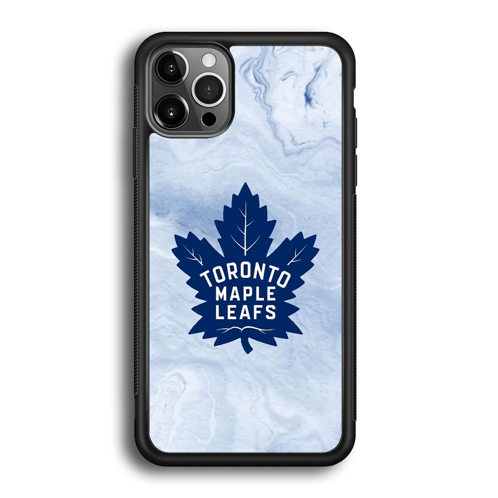 Toronto Maple Leafs Marble Logo iPhone 12 Pro Case