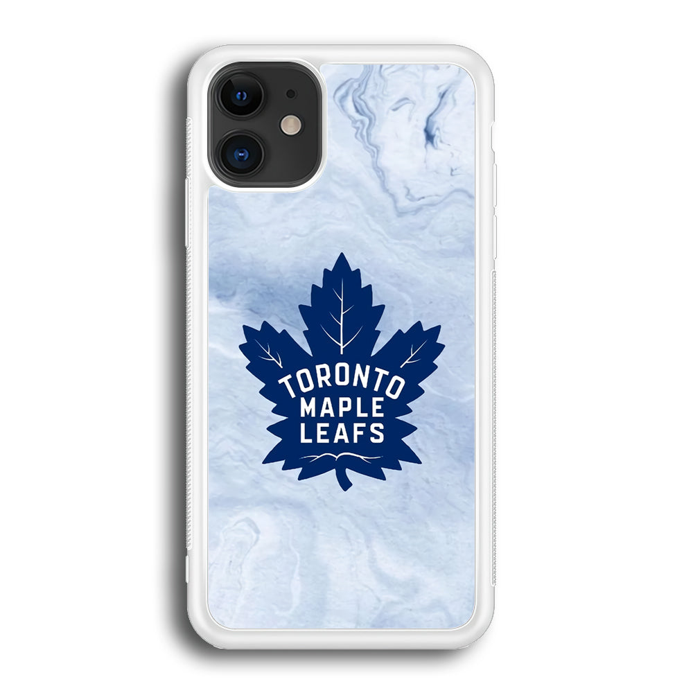 Toronto Maple Leafs Marble Logo iPhone 12 Case