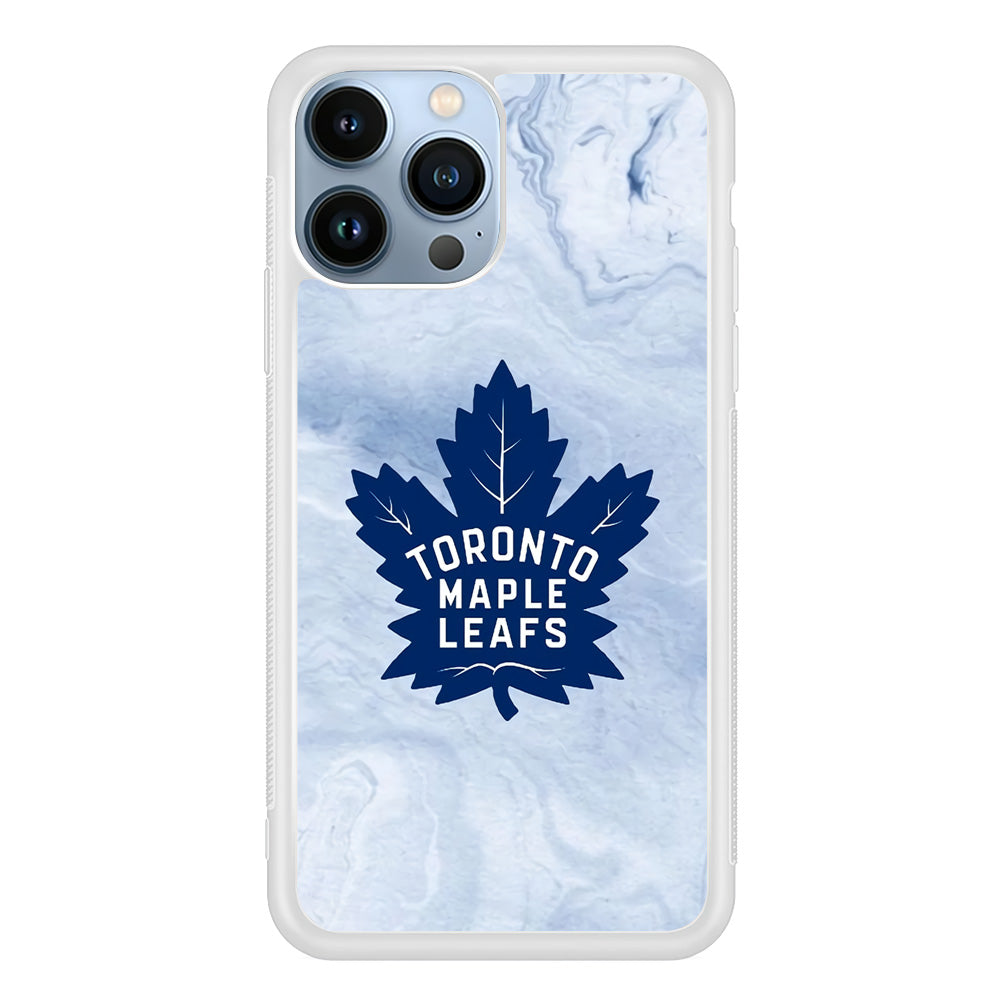 Toronto Maple Leafs Marble Logo iPhone 14 Pro Case
