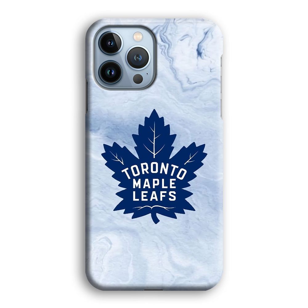 Toronto Maple Leafs Marble Logo iPhone 14 Pro Case