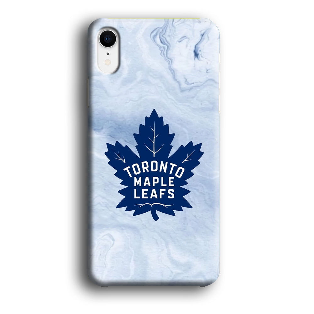 Toronto Maple Leafs Marble Logo iPhone XR Case
