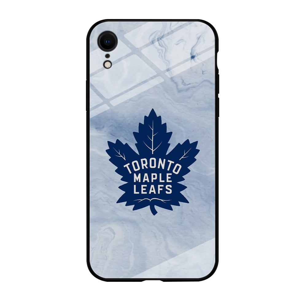 Toronto Maple Leafs Marble Logo iPhone XR Case