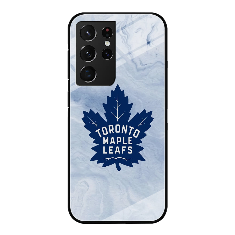 Toronto Maple Leafs Marble Logo Samsung Galaxy S21 Ultra Case