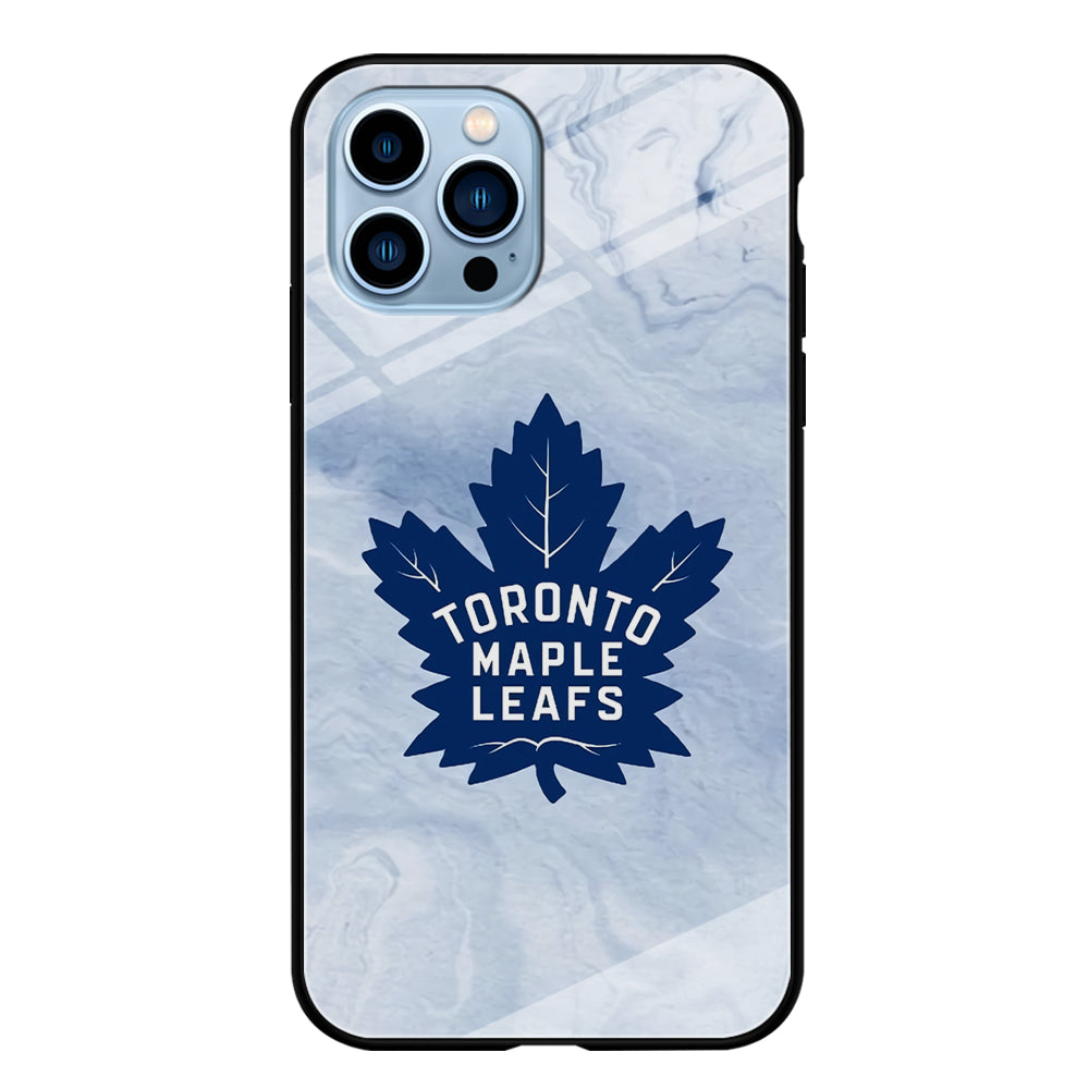 Toronto Maple Leafs Marble Logo iPhone 14 Pro Case