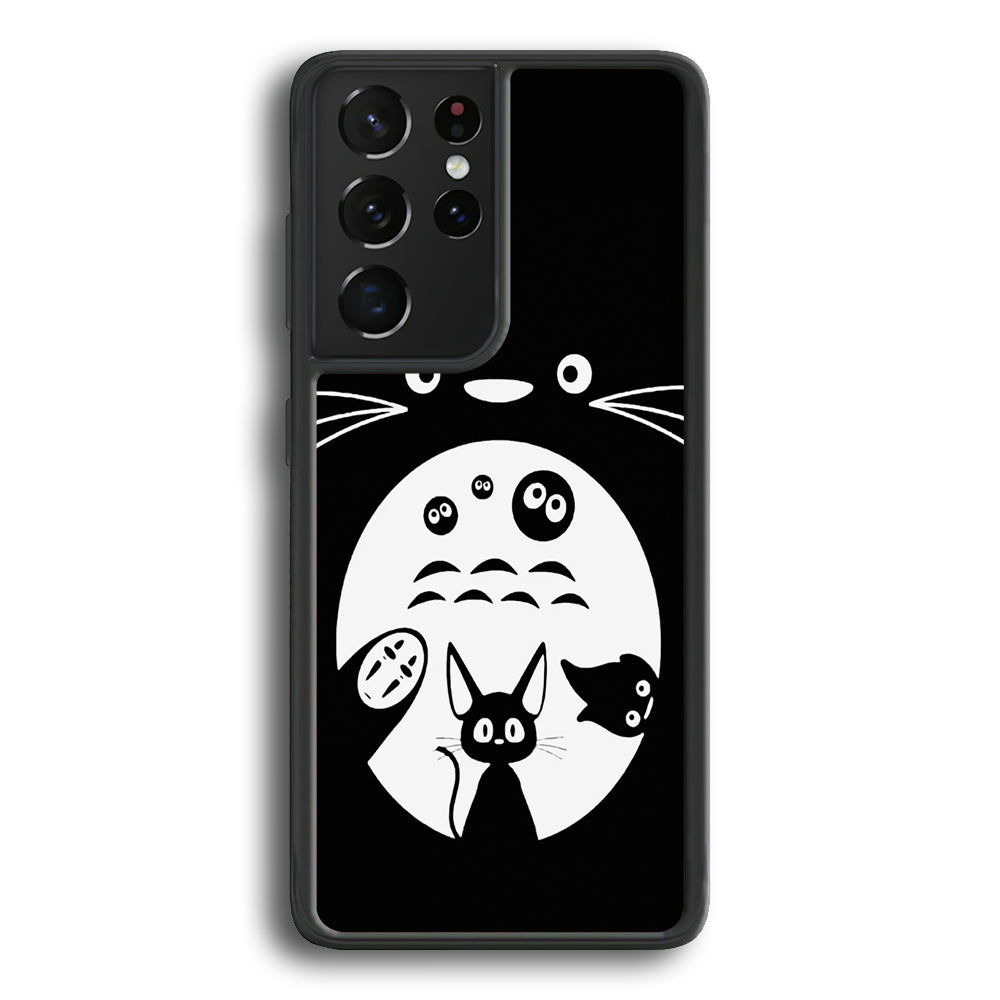 Totoro And Friends Silhouette Art Samsung Galaxy S21 Ultra Case