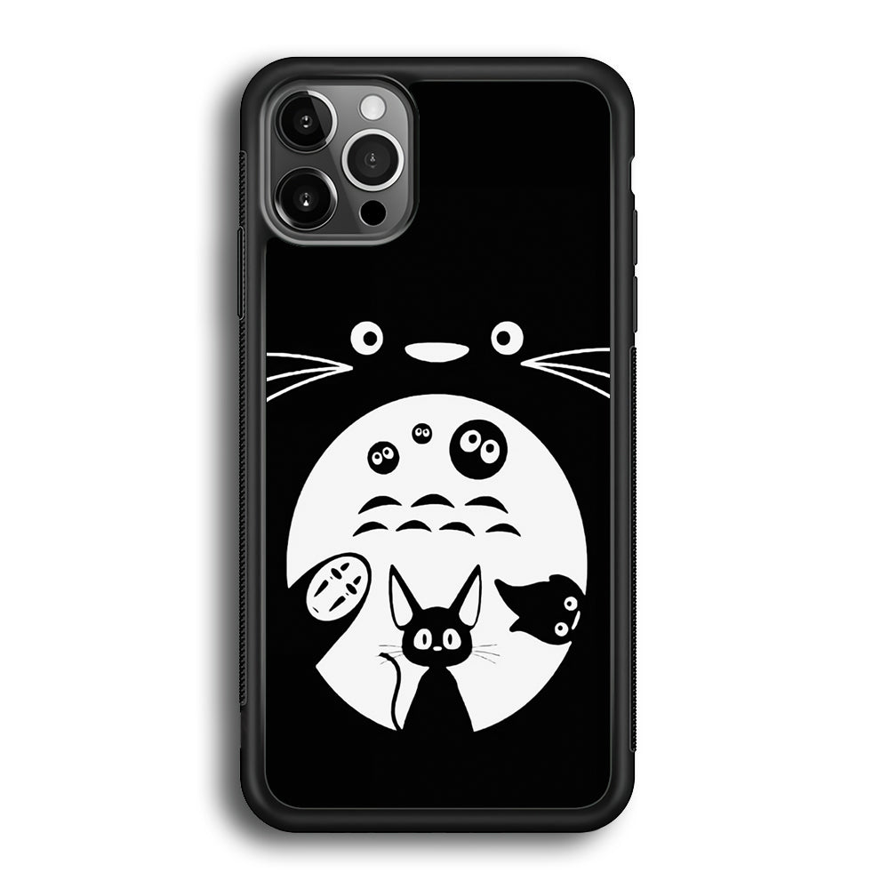 Totoro And Friends Silhouette Art iPhone 12 Pro Max Case