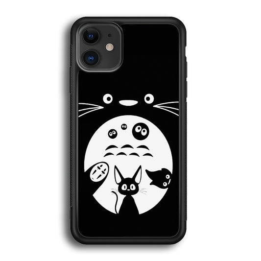 Totoro And Friends Silhouette Art iPhone 12 Case