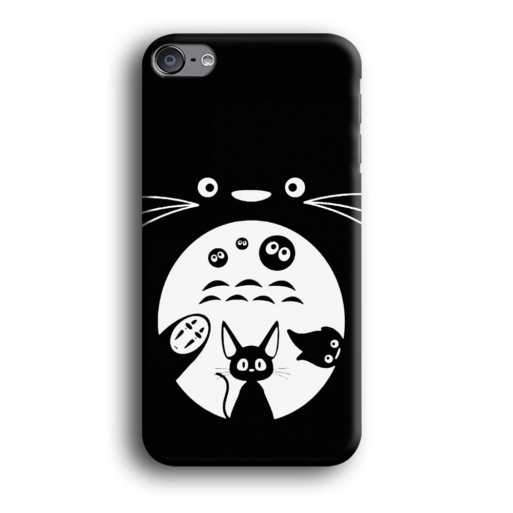 Totoro And Friends Silhouette Art iPod Touch 6 Case