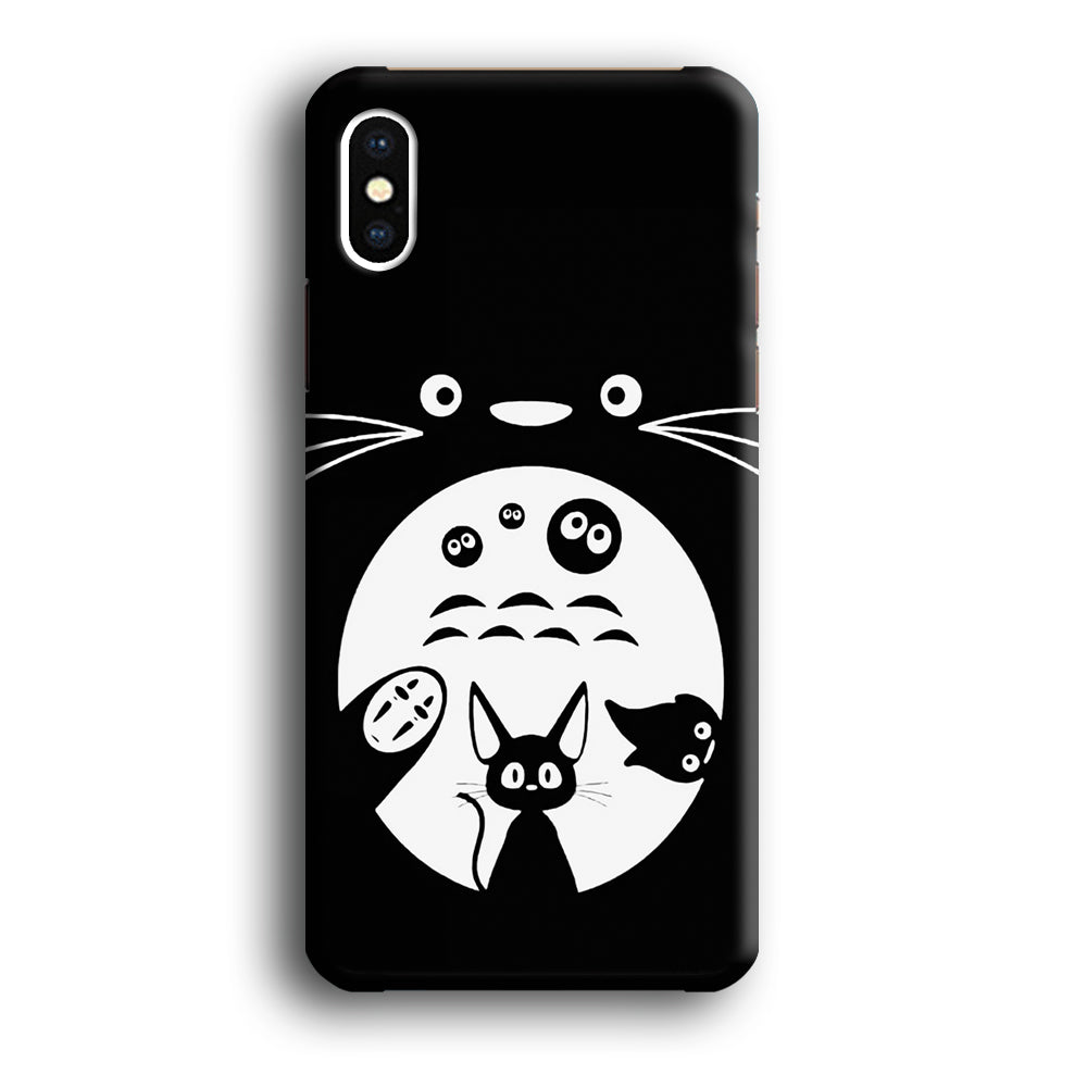 Totoro And Friends Silhouette Art iPhone Xs Max Case