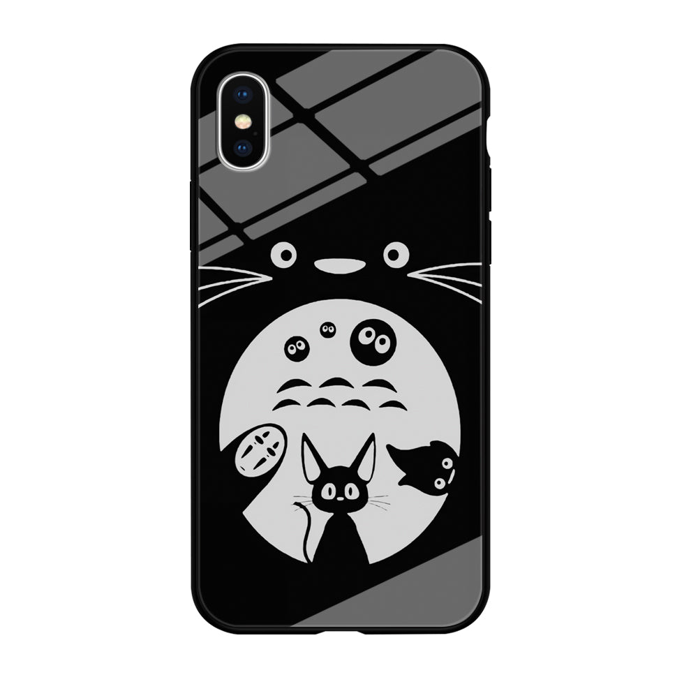 Totoro And Friends Silhouette Art iPhone XS Case