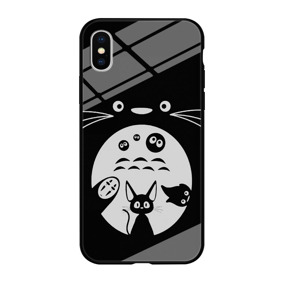 Totoro And Friends Silhouette Art iPhone Xs Max Case