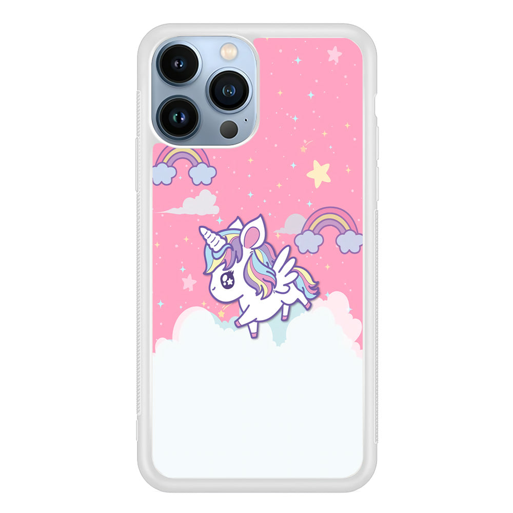 Unicorn Pink Cotton iPhone 14 Pro Case