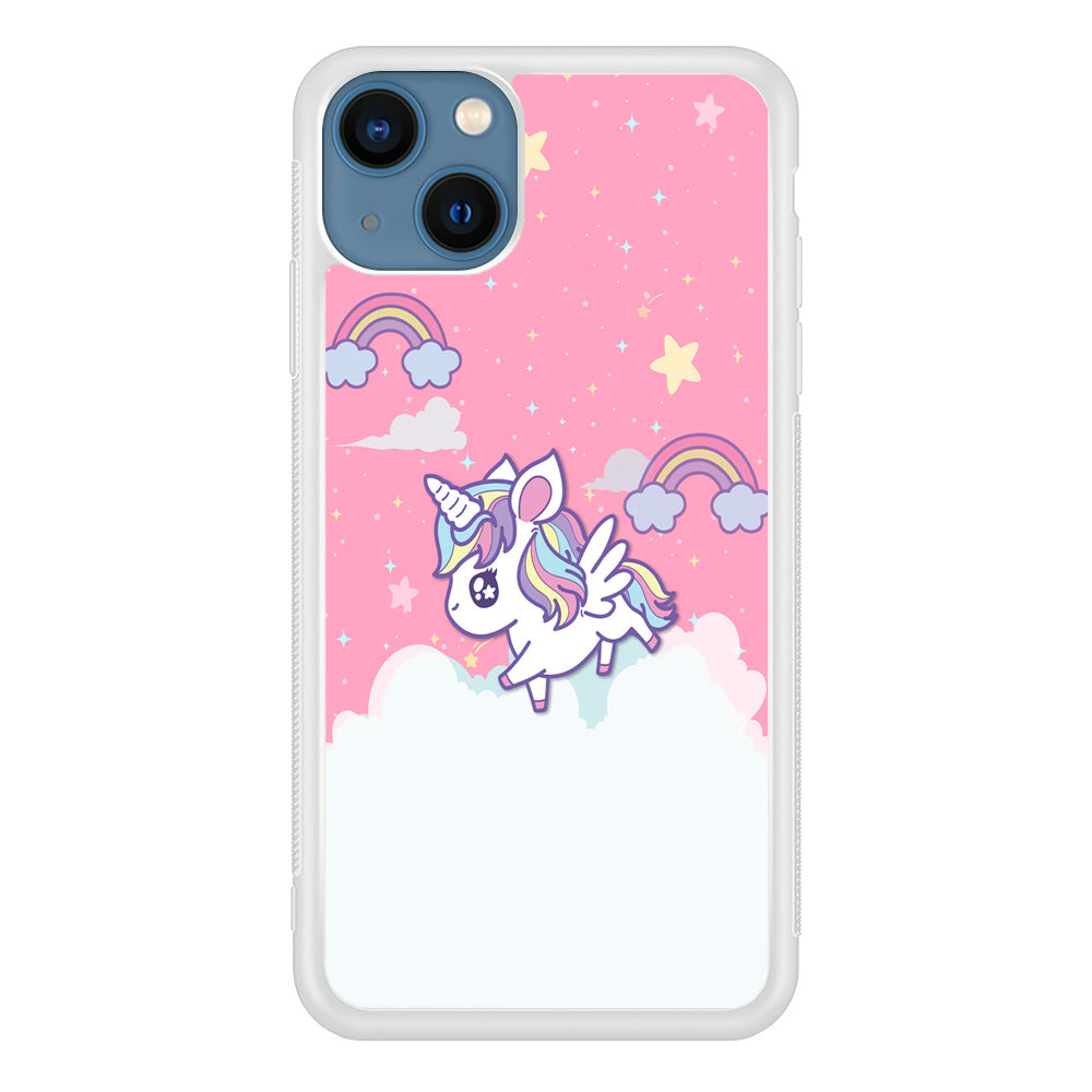 Unicorn Pink Cotton iPhone 15 Plus Case