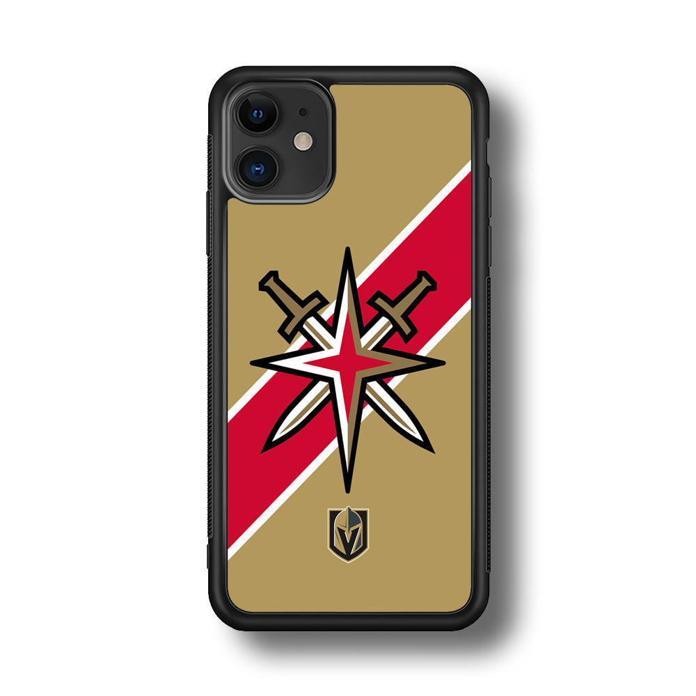 Vegas Golden Knights Red Stripe iPhone 11 Case