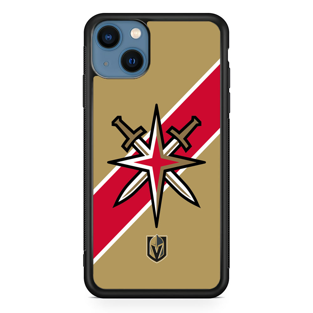 Vegas Golden Knights Red Stripe iPhone 13 Case