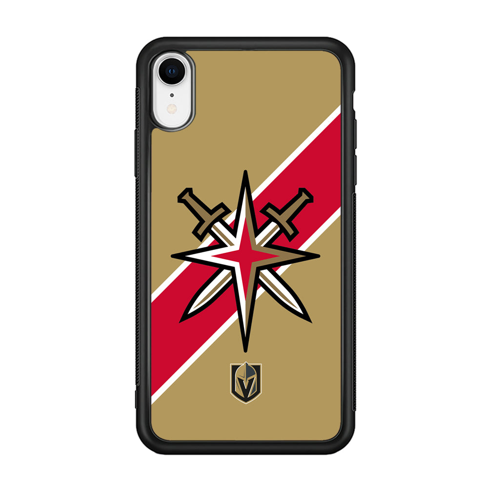 Vegas Golden Knights Red Stripe iPhone XR Case