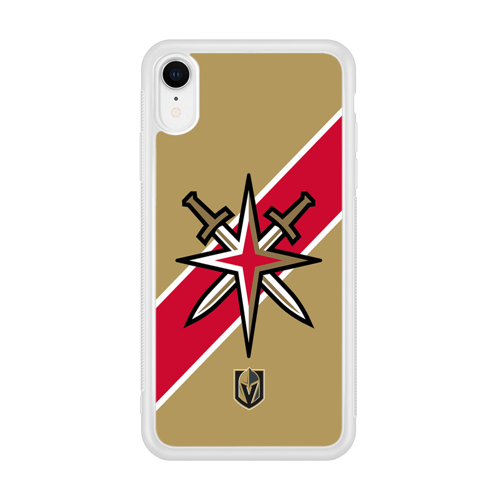 Vegas Golden Knights Red Stripe iPhone XR Case