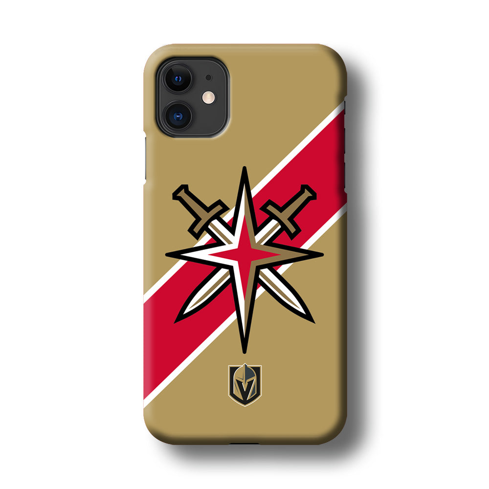 Vegas Golden Knights Red Stripe iPhone 11 Case