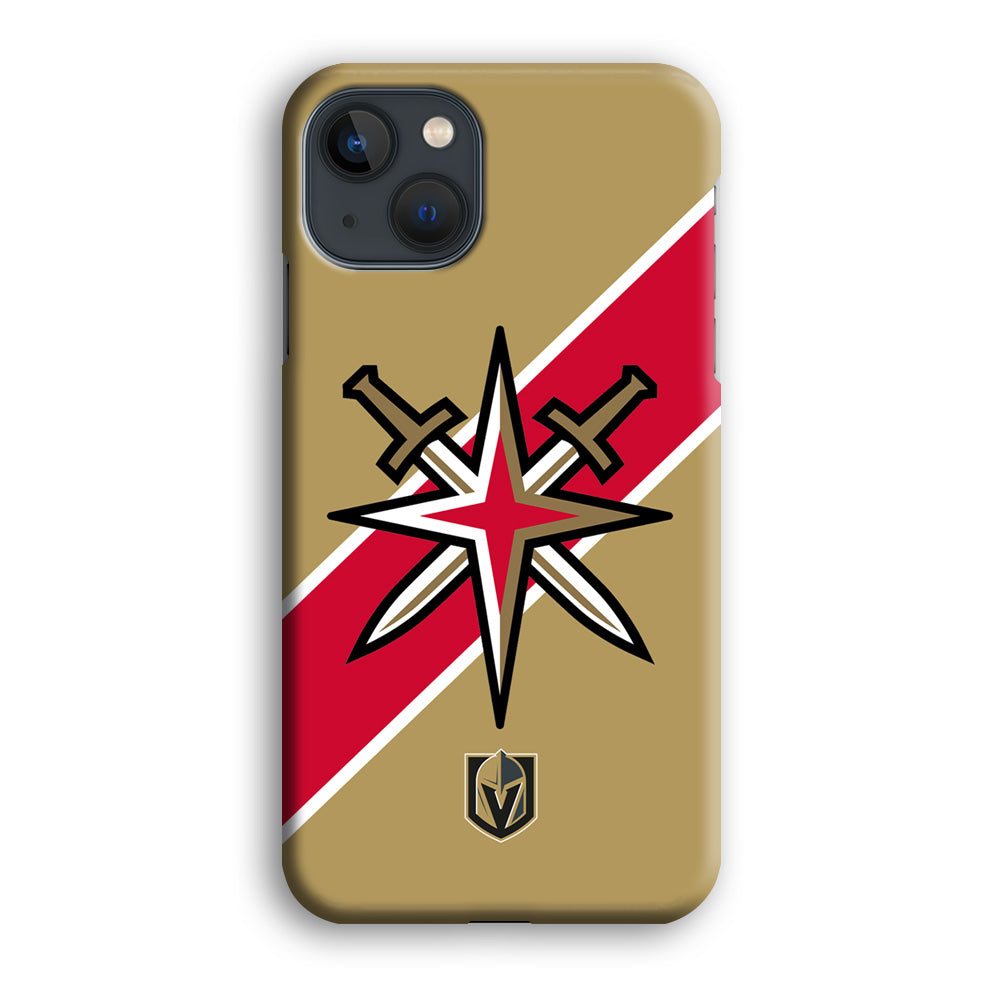 Vegas Golden Knights Red Stripe  iPhone 13 Case