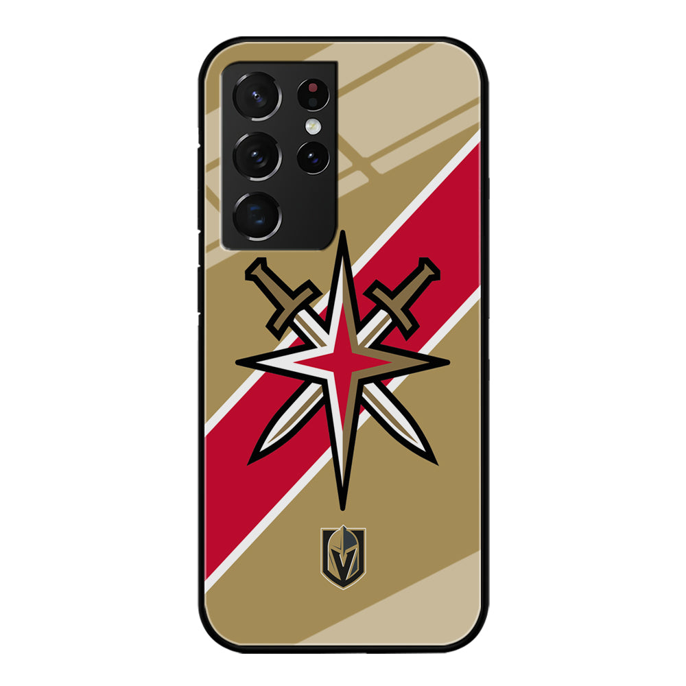 Vegas Golden Knights Red Stripe Samsung Galaxy S21 Ultra Case