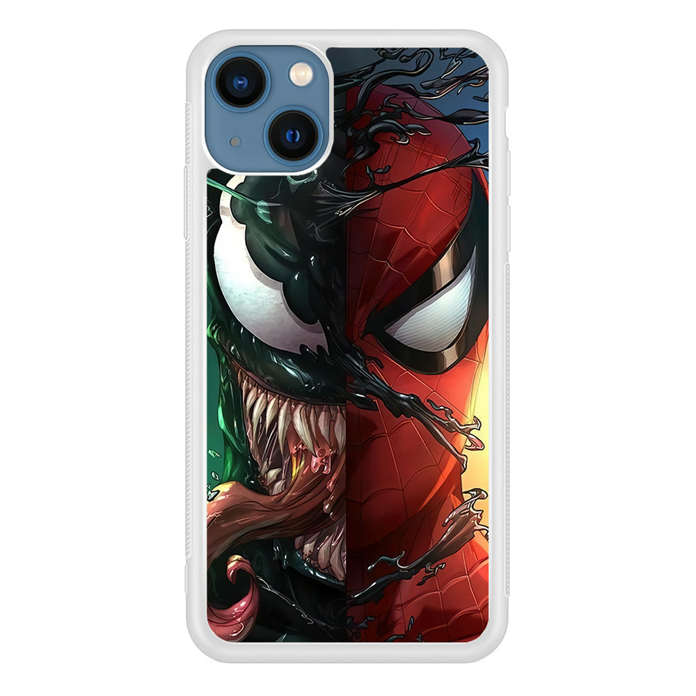 Venom Spiderman Half Face iPhone 15 Case
