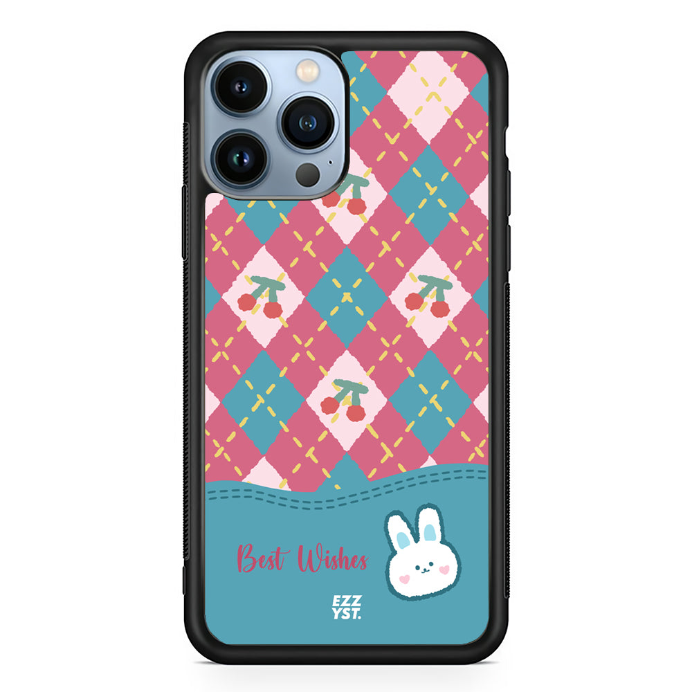 Vertical Square Patern Best Wish from Rabbit Magsafe iPhone Case
