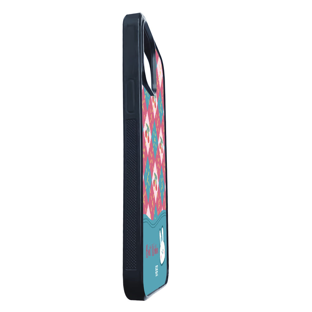 Vertical Square Patern Best Wish from Rabbit Magsafe iPhone Case