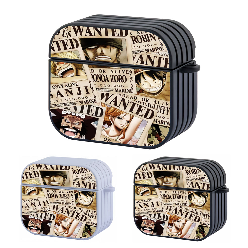 Wanted Poster One Piece Hard Plastic Case Cover For Apple Airpods 3