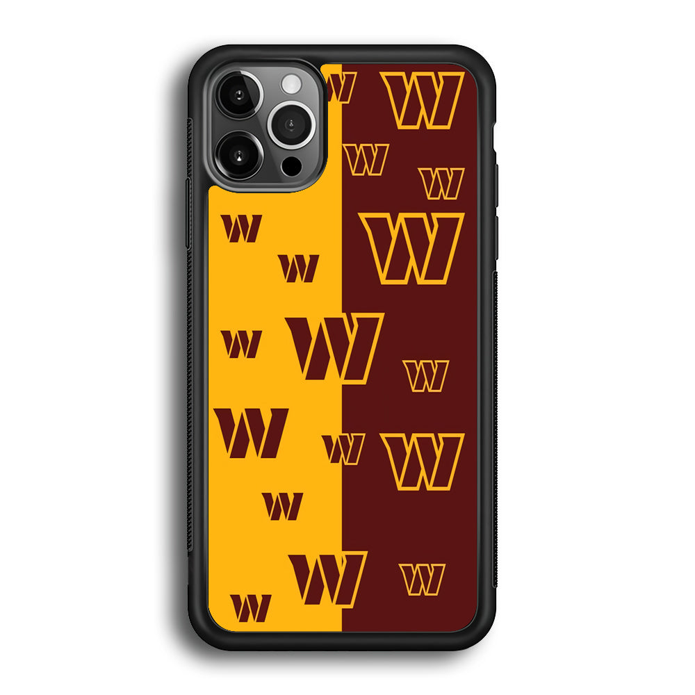 Washington Commanders Two Side Colours iPhone 12 Pro Case