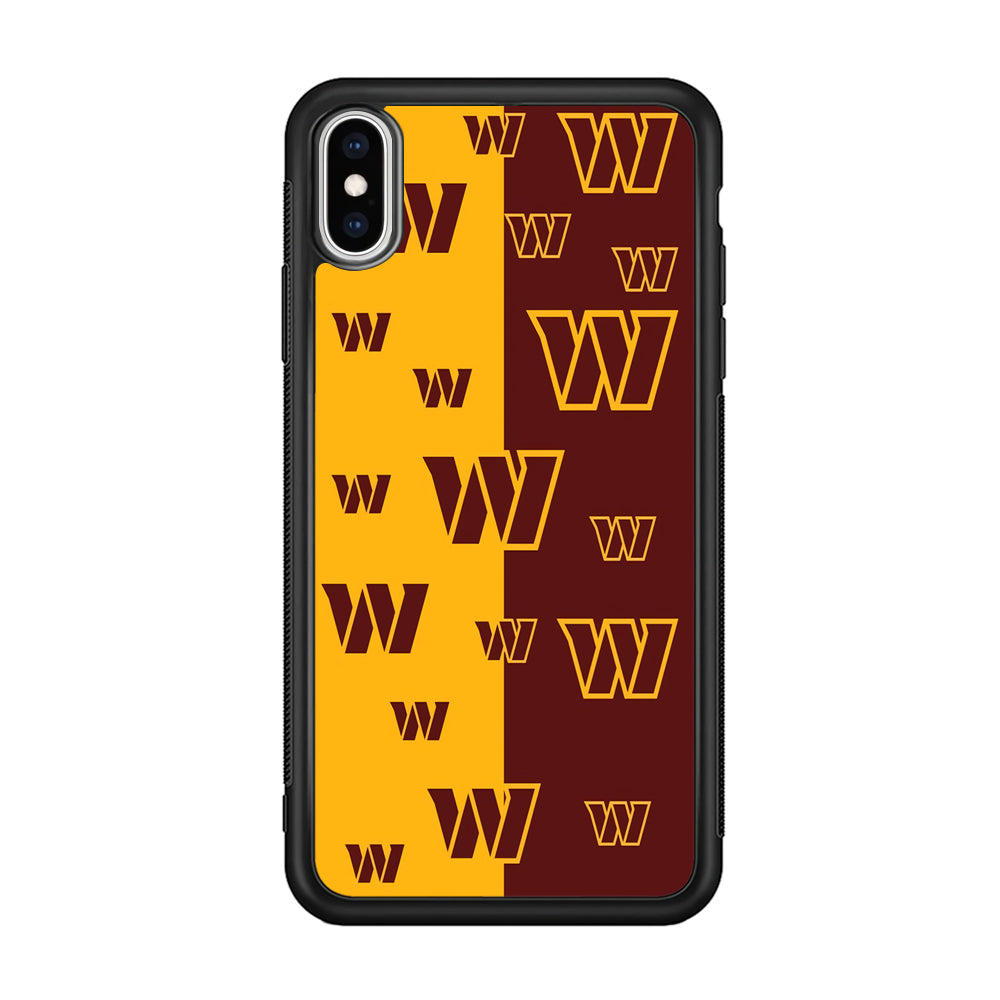 Washington Commanders Two Side Colours iPhone X Case