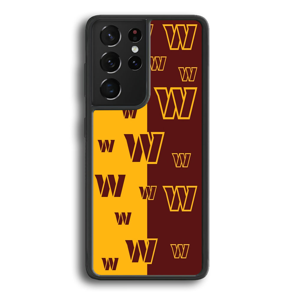 Washington Commanders Two Side Colours Samsung Galaxy S21 Ultra Case - Ezzystore