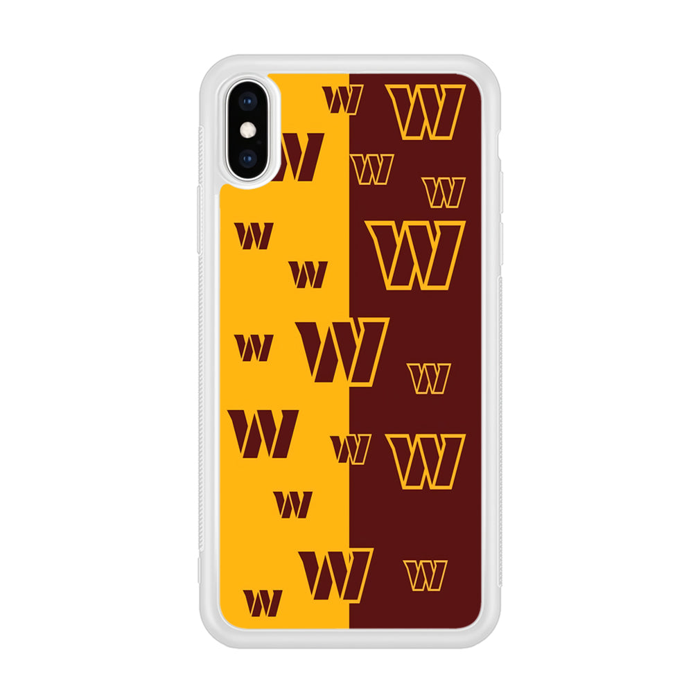Washington Commanders Two Side Colours iPhone X Case