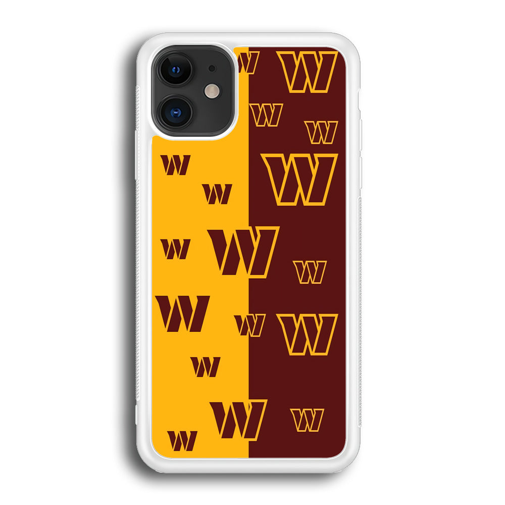 Washington Commanders Two Side Colours iPhone 12 Case