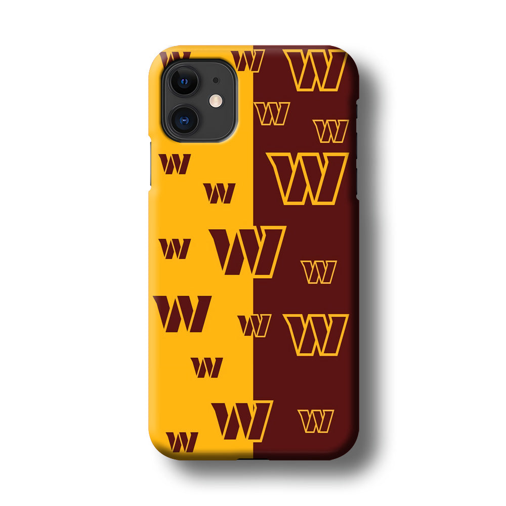 Washington Commanders Two Side Colours iPhone 11 Case