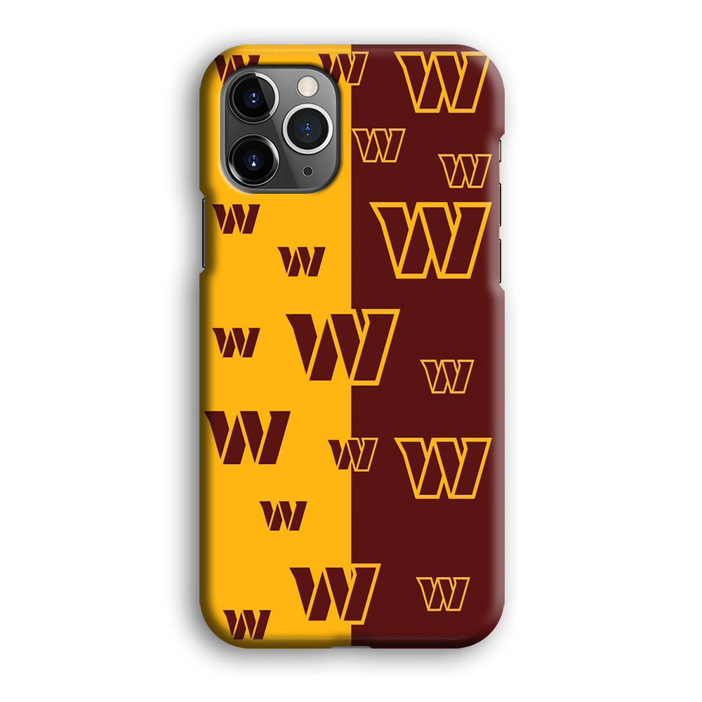 Washington Commanders Two Side Colours iPhone 12 Pro Case