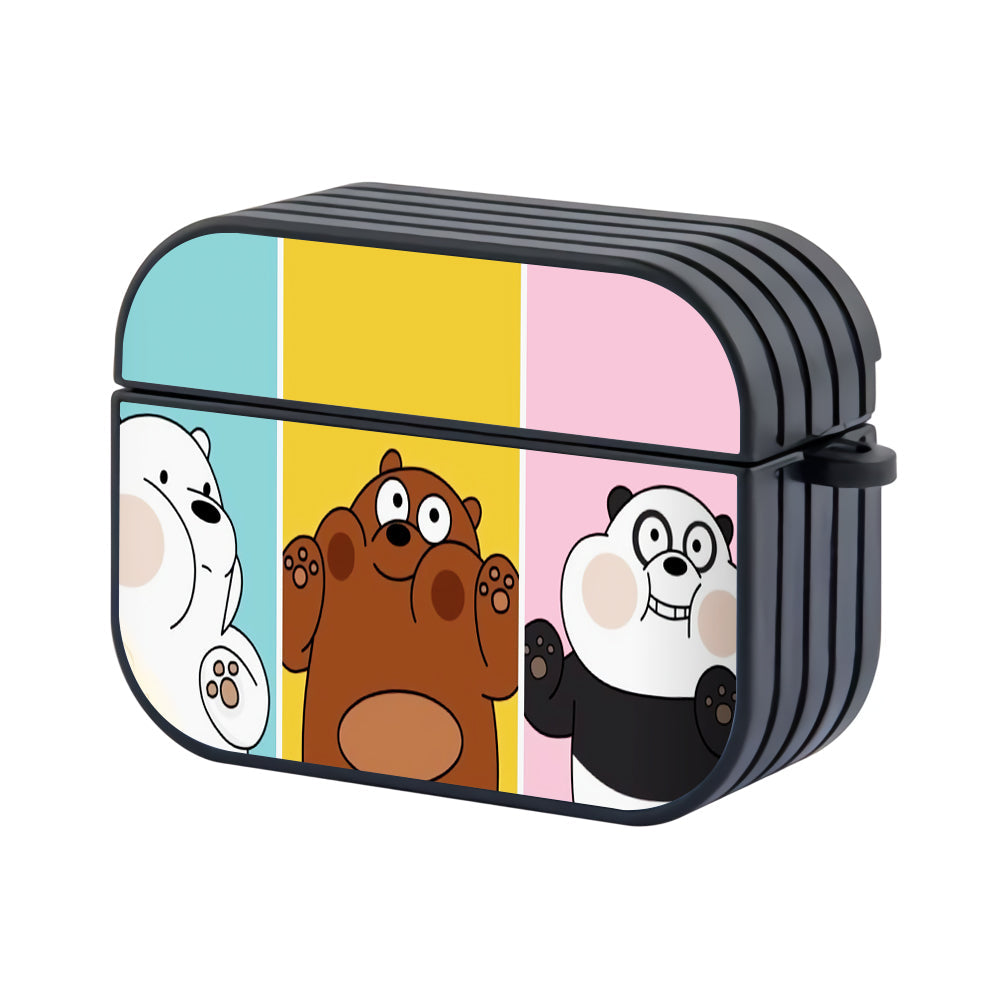 We Bare Bears Cute Kawaii Hard Plastic Case Cover For Apple Airpods Pro 2 - Ezzystore
