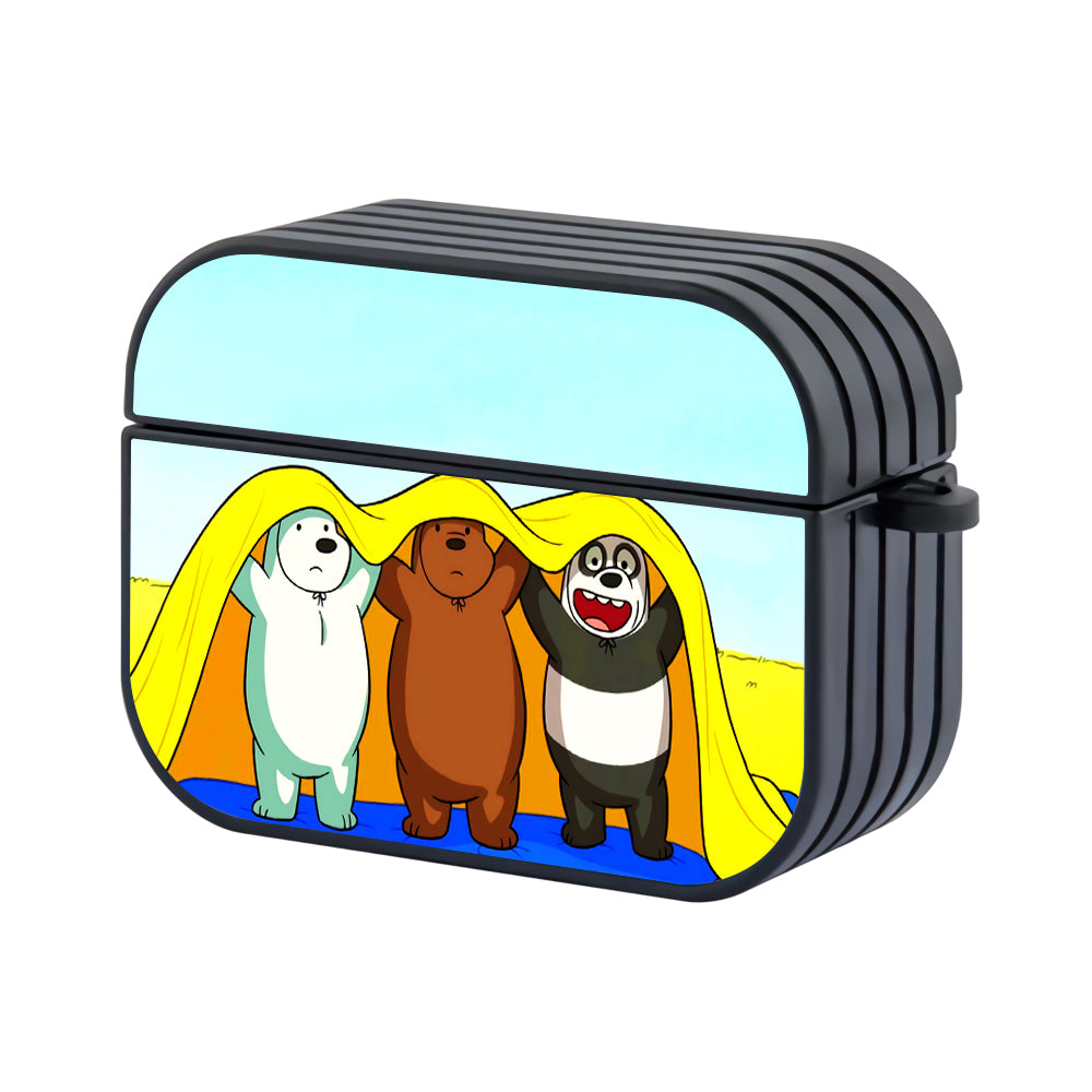 We Bare Bears In a Blanket Hard Plastic Case Cover For Apple Airpods Pro 2 - Ezzystore