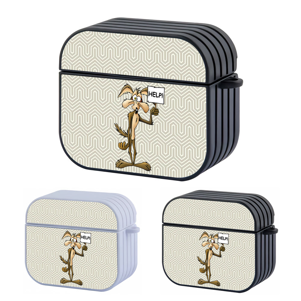 Wile E Coyote Road Runner Hard Plastic Case Cover For Apple Airpods 3