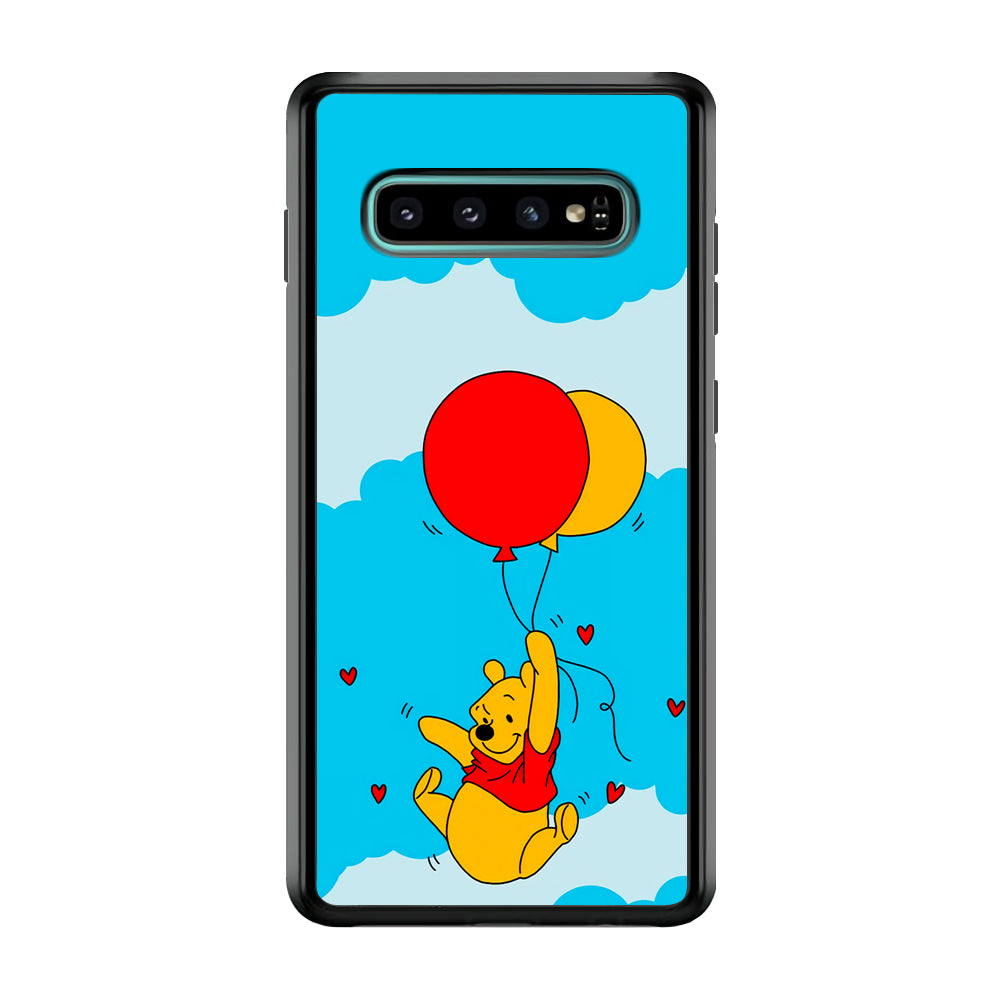 Winnie The Pooh Fly With The Balloons Samsung Galaxy S10 Plus Case