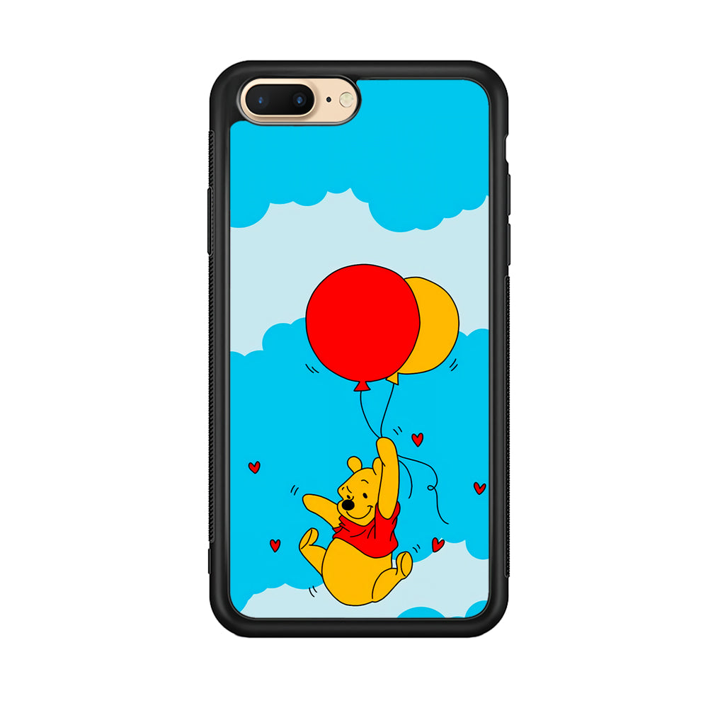 Winnie The Pooh Fly With The Balloons iPhone 8 Plus Case