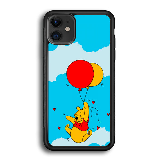 Winnie The Pooh Fly With The Balloons iPhone 12 Case