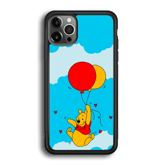 Winnie The Pooh Fly With The Balloons iPhone 12 Pro Case