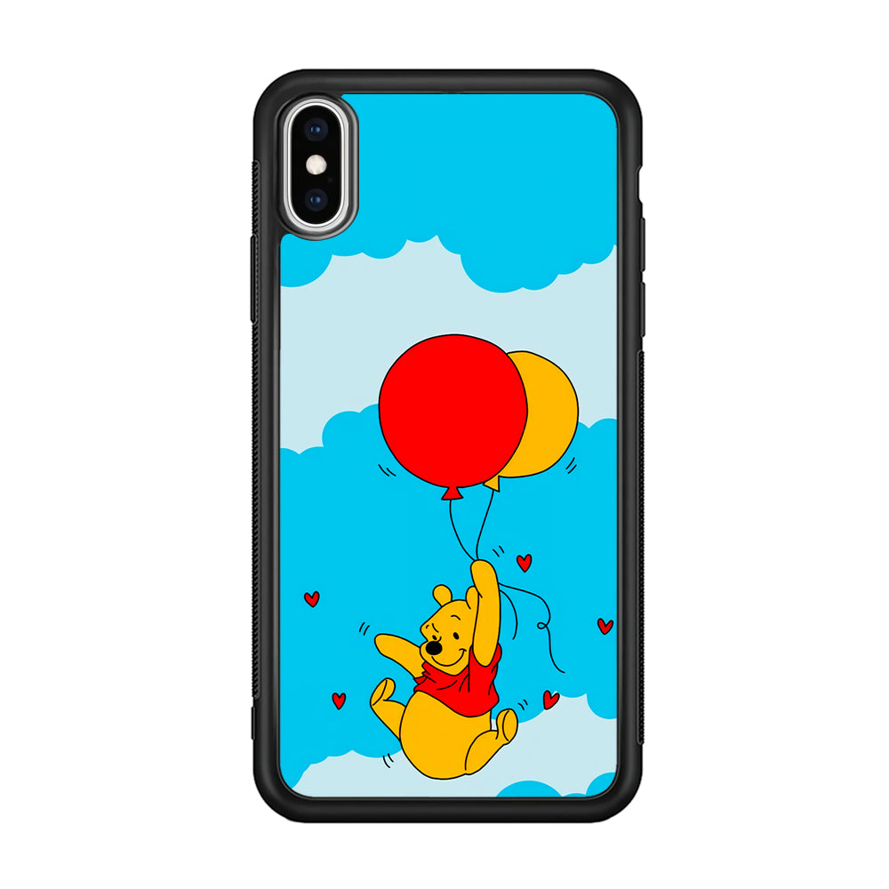 Winnie The Pooh Fly With The Balloons iPhone X Case