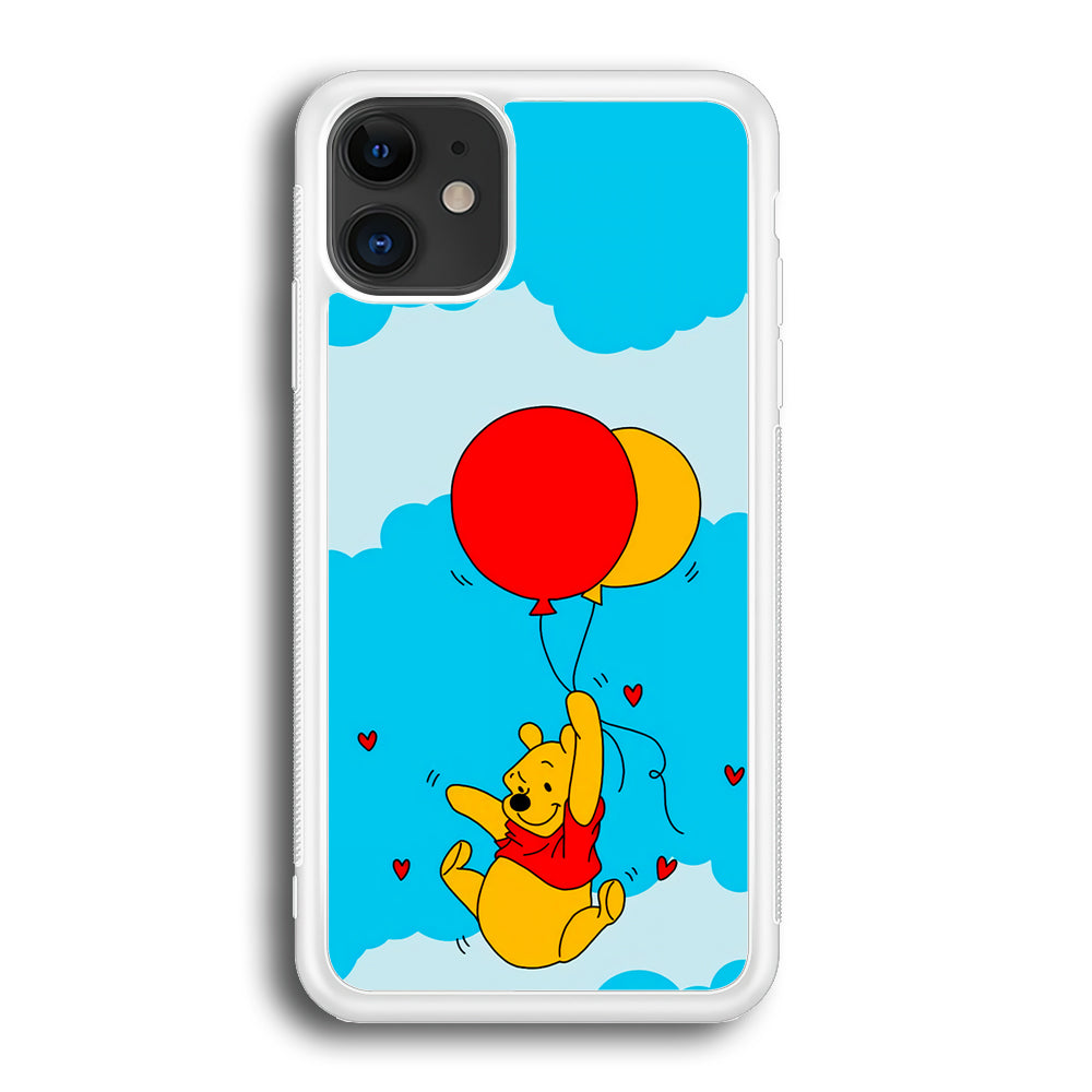 Winnie The Pooh Fly With The Balloons iPhone 12 Case