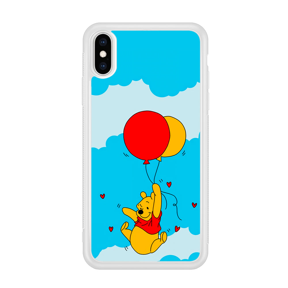 Winnie The Pooh Fly With The Balloons iPhone XS Case