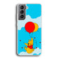 Winnie The Pooh Fly With The Balloons Samsung Galaxy S21 Case