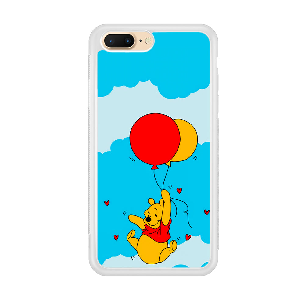 Winnie The Pooh Fly With The Balloons iPhone 8 Plus Case