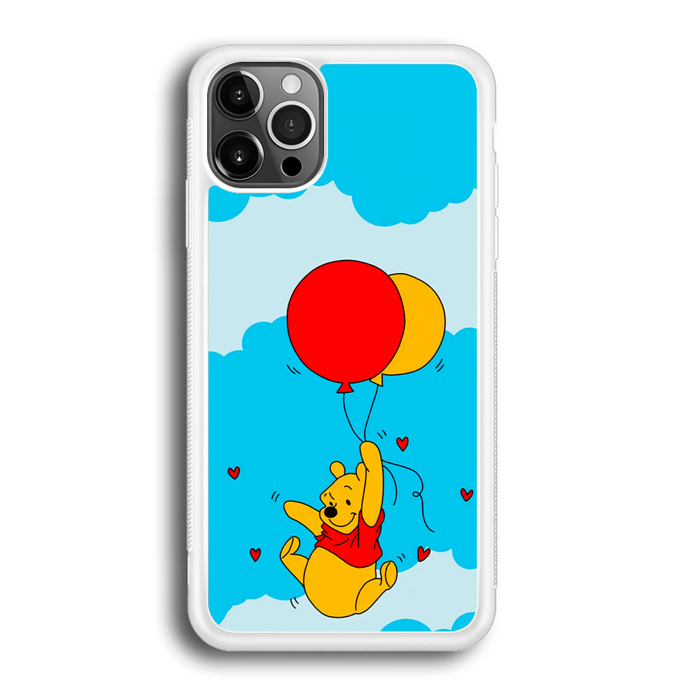 Winnie The Pooh Fly With The Balloons iPhone 12 Pro Case