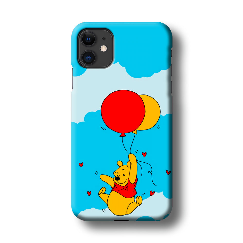 Winnie The Pooh Fly With The Balloons iPhone 11 Case